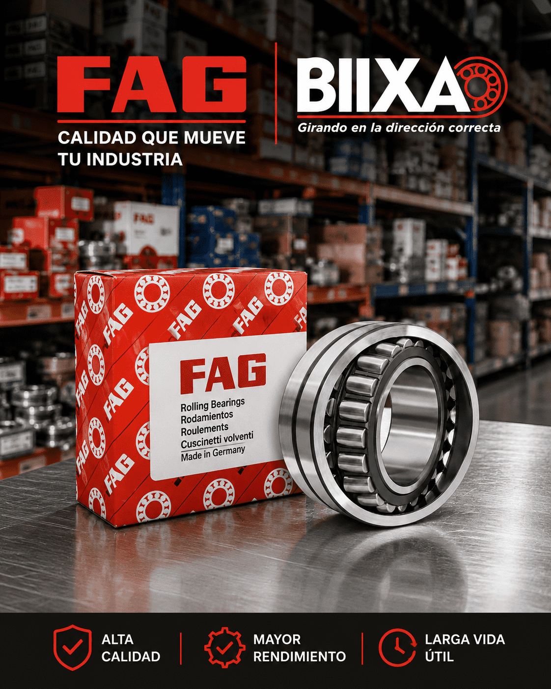 DISTRIBUIDOR DE RODAMIENTOS FAG