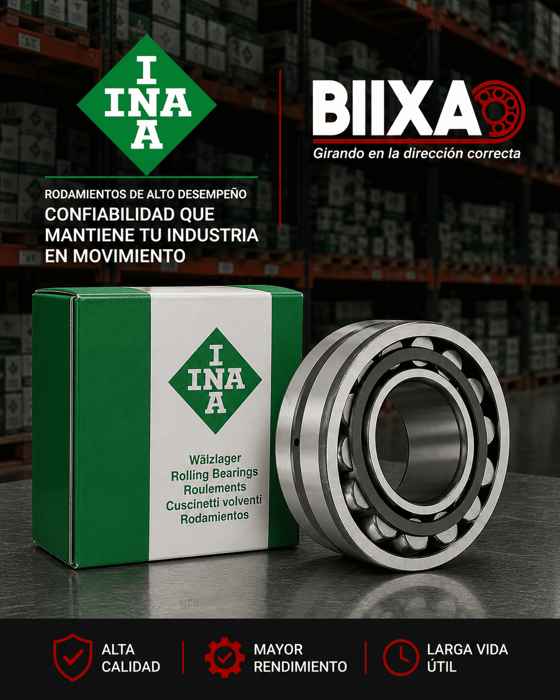 DISTRIBUIDOR DE RODAMIENTOS INA