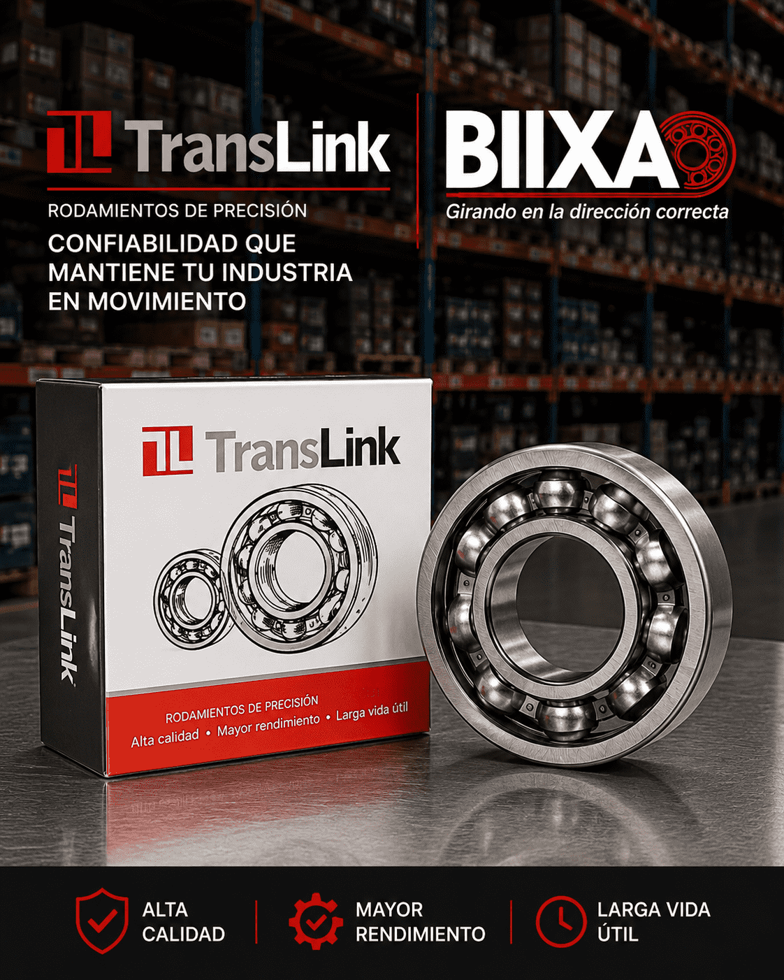 DISTRIBUIDOR DE RODAMIENTOS TRANSLINK